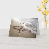 Cartes de sable du coeur (Fleur jaune)
