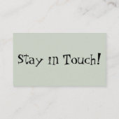 Cartes De Sage Hand-Out "I've Moved" (Dos)