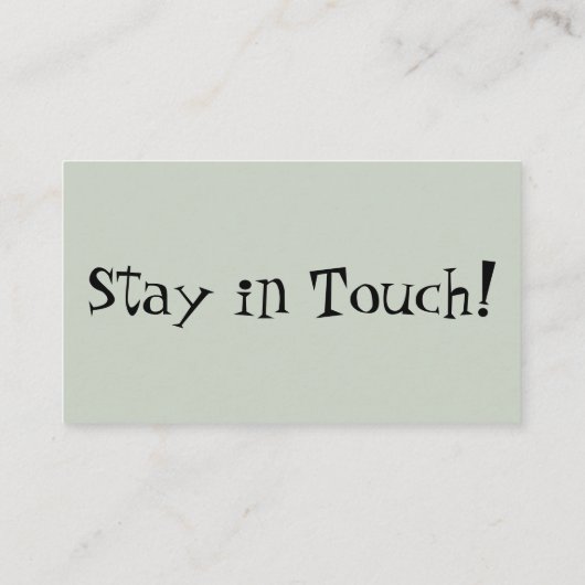 Cartes De Sage Hand-Out "I've Moved" (Dos)