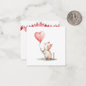 Cartes de Saint-Kitty Valentine's Day (Devant/Arrière en situation)