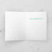 Cartes de Saint-Patrick avec des trèfles (Intérieur)