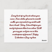 Cartes de Saint Valentin (Dos)