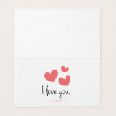 Cartes de Saint Valentin (Inside Unfolded)
