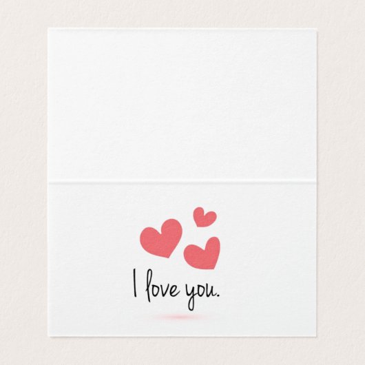 Cartes de Saint Valentin (Inside Unfolded)