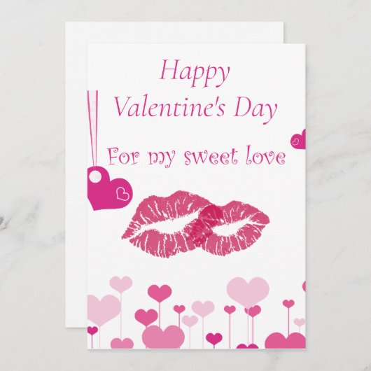 Cartes de Saint Valentin (Devant / Derrière)