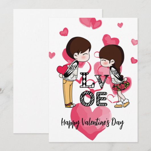 Cartes de Saint Valentin (Devant / Derrière)