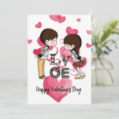 Cartes de Saint Valentin (Debout devant)