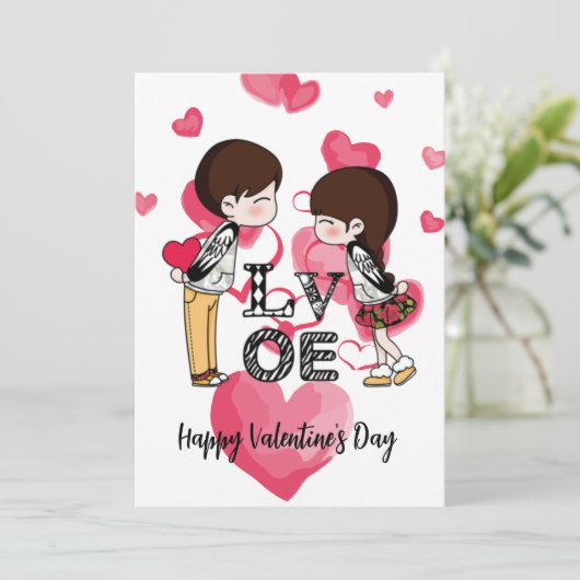 Cartes de Saint Valentin (Debout devant)