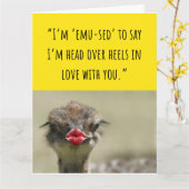 Cartes de Saint Valentin amusantes pour les oiseau (Fleur jaune)