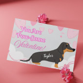 Cartes de Saint-Valentin Dachshund imprimable - Pe
