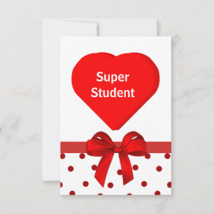 Cartes de Saint-Valentin de l'étudiant