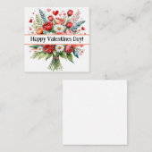 Cartes de Saint-Valentin heureuses, mignonnes, à s (Devant / Derrière)