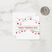 Cartes de Saint-Valentin heureuses, mignonnes, à s (Devant/Arrière en situation)