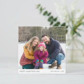 Cartes de Saint-Valentin pour famille photo minima (Debout devant)