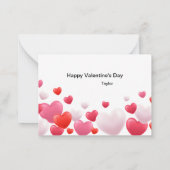 Cartes de Saint-Valentin pour la classe Afro-Améri (Dos)