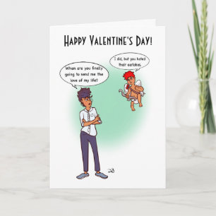 Cartes de Saint-Valentin pour les lobes d'oreilles