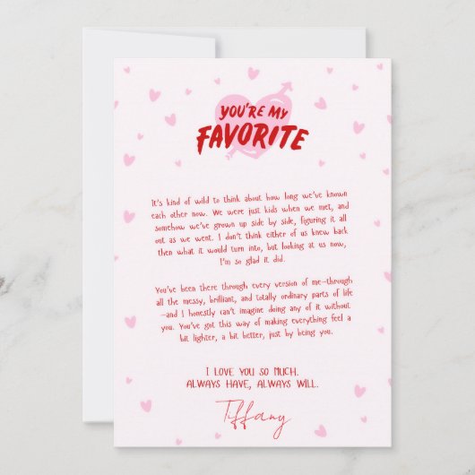 Cartes de Saint-Valentin pour mari (Devant)
