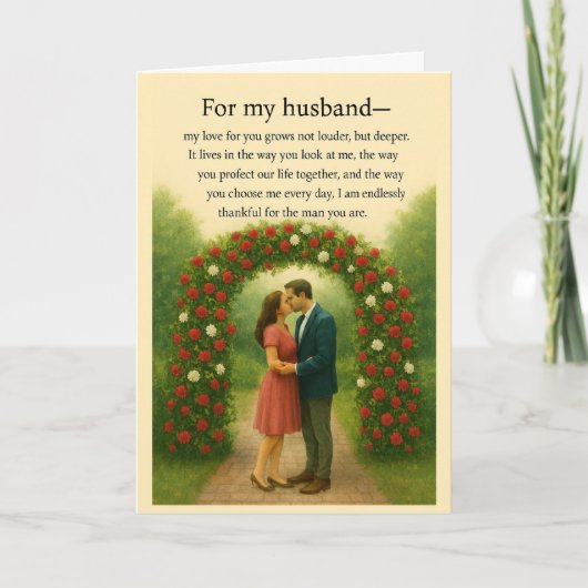 Cartes de Saint-Valentin romantiques pour mon mari (Devant)