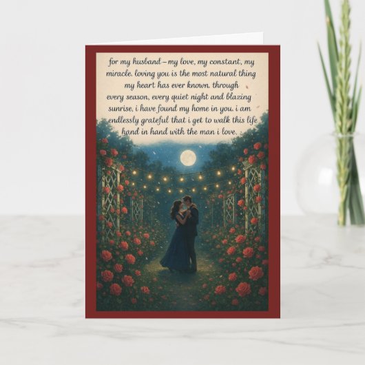 Cartes de Saint-Valentin romantiques pour mon mari (Devant)