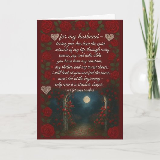 Cartes de Saint-Valentin romantiques pour mon mari (Devant)