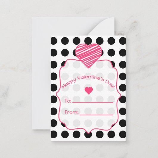Cartes de Saint Valentin - Set Of 100 - Pois (Devant)