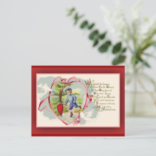 Cartes de Saint-Valentin Vintages nostalgiques (Debout devant)