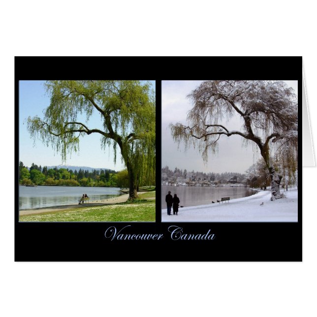Cartes de saison de Vancouver Imprimer Souvenir du (Devant horizontal)