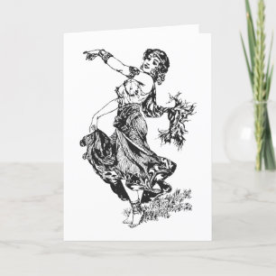 CARTES DE SALUT BELLY DANCER