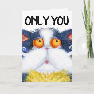 CARTES DE SALUT ROMANTIQUES CAT CUT ART