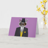 CARTES DE SALUT STÉAMPUNK (Fleur jaune)