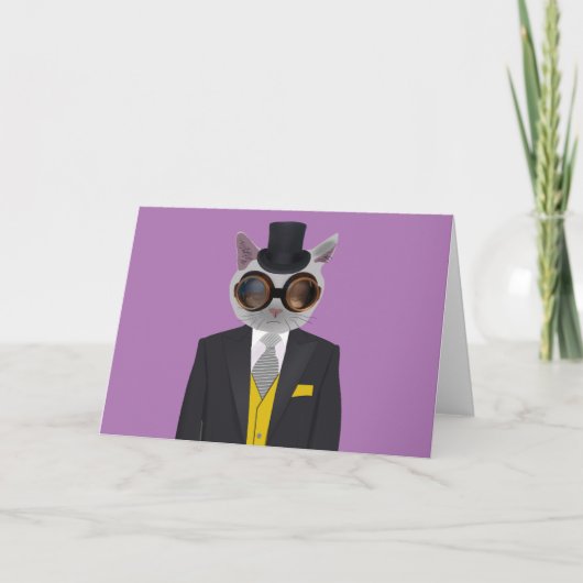 CARTES DE SALUT STÉAMPUNK (Devant)