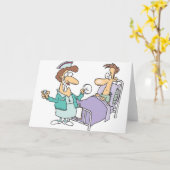 Cartes De Salutation Des Infirmières Et Des Patien (Fleur jaune)