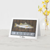 Cartes de salutation et de note de Snook (Fleur jaune)