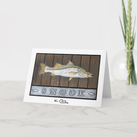 Cartes de salutation et de note de Snook (Devant)