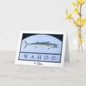 Cartes de salutation et de note de Wahoo (Fleur jaune)