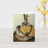 Cartes de salutation/note de ~ de plat de mode (Fleur jaune)