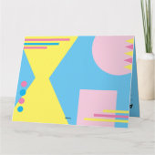 Cartes de salutations mixtes sur cassette bleu Old (Dos)