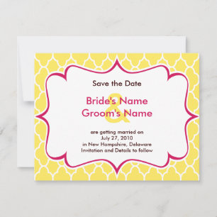Cartes de sauvegarde courbes rose et jaune pour in