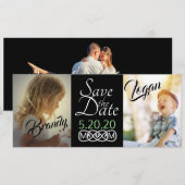 Cartes de sauvegarde de date avec photo (Devant / Derrière)