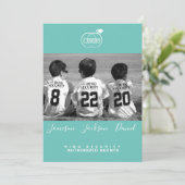 Cartes de sauvegarde de date avec photo (Debout devant)