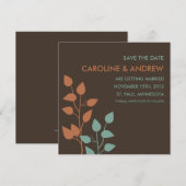 Cartes de sauvegarde de date de branches doubles d (Devant / Derrière)