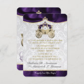 Cartes de sauvegarde de date de conte de fées roya (Devant / Derrière)