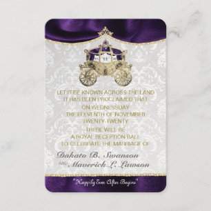 Cartes de sauvegarde de date de conte de fées roya