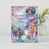 Cartes de sauvegarde de date de Fée Magique (Debout devant)