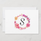 Cartes de sauvegarde de date de mariage de jardin  (Dos)