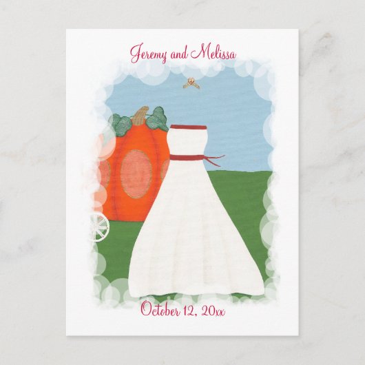 Cartes de sauvegarde de date de mariage, Princess (Devant)