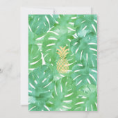 Cartes de sauvegarde de date de Pineapple d'or (Dos)