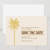 Cartes de sauvegarde de date de plage tropicale (Devant / Derrière)