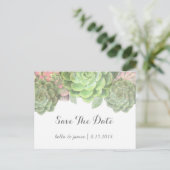 Cartes de sauvegarde de date de succulent vert min (Debout devant)
