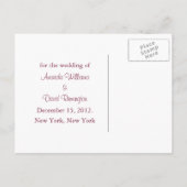 Cartes de sauvegarde de date flocons de neige roug (Dos)